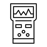 Analyzer Line Icon vector