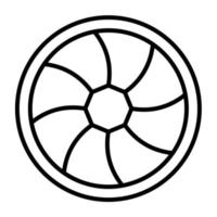 Aperture Line Icon vector