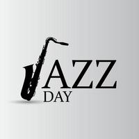 fondo del día del jazz. ilustración vectorial