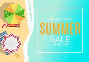 Summer Sale concept Background. Vector Illustration