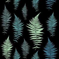 Fern Leaf Vector Fern Leaf Vector Seamless Pattern Background Illustration