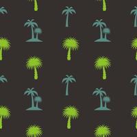 Palm Leaf Vector Seamless Pattern Background Illustration