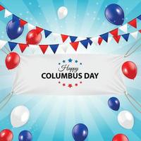 Columbus Day Background. Vector Illustration