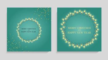 Abstract Holiday New Year and Merry Christmas Background. Vector Illustration