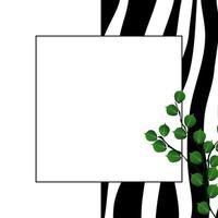 Abstract Natural Background with Zebra Skin. Vector Illustration