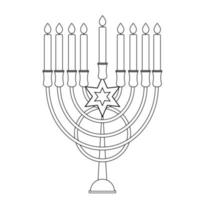 Happy Hanukkah, Jewish Holiday Background. Vector Illustration. Hanukkah is the name of the Jewish holiday