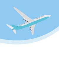 Abstract Airplane Transportation Background. Vector Illustration