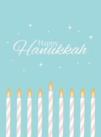 Happy Hanukkah, Jewish Holiday Background. Vector Illustration. Hanukkah is the name of the Jewish holiday