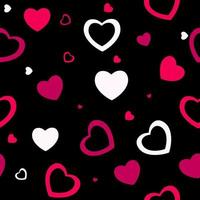 Heart love seamless pattern background. Vector illustration