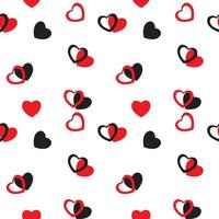 Heart love seamless pattern background. Vector illustration