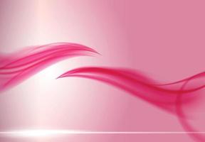 Abstract Pink Wave on Background. Vector Illustration.