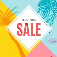 Summer Sale concept Background. Vector Illustration