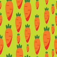 Abstract Carrot Seamless Pattern Background. Vector Illustration