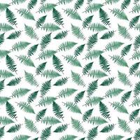 Fern Leaf Vector Fern Leaf Vector Seamless Pattern Background Illustration