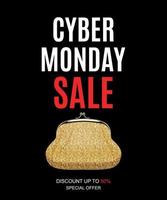 Cyber Monday Sale Deals Design Template Vector Illustration