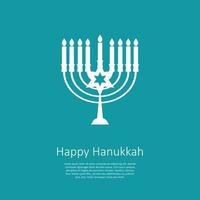 Happy Hanukkah, Jewish Holiday Background. Vector Illustration. Hanukkah is the name of the Jewish holiday.