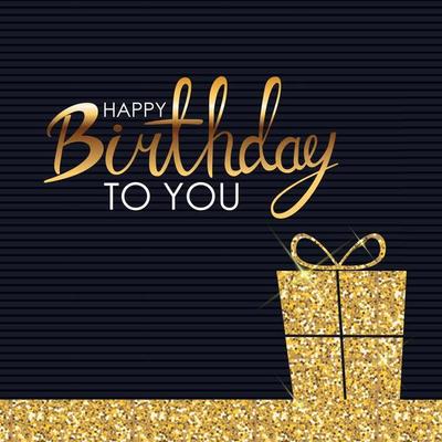 Abstract Happy Birthday Background Card Template Vector Illustration