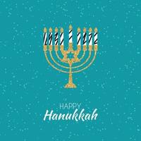 Happy Hanukkah, Jewish Holiday Background. Vector Illustration. Hanukkah is the name of the Jewish holiday.