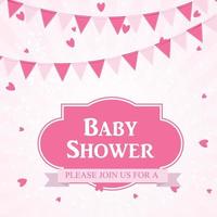 Baby Shower Invitation Vector Illustration