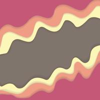 Abstract Colored Wave  Background in Ice Cream Colours. Vector Illustration