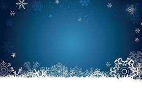 Abstract Christmas and New Year Background with Snowflakes. Vector Illustration