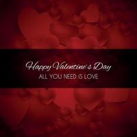 Valentine's Day Heart  Love and Feelings Background Design. Vector illustration