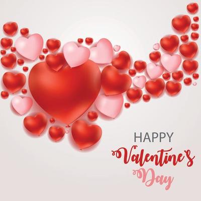 Valentine's Day Heart  Love and Feelings Background Design. Vector illustration