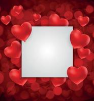 Valentine's Day Heart  Love and Feelings Background Design. Vector illustration