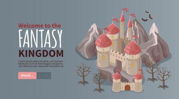 Fantasy Kingdom Banner vector