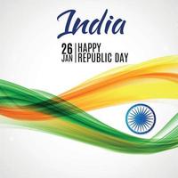 Happy India Republic Day26 January. Vector Illustration