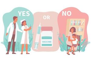 Vaccination Flat Poster vector