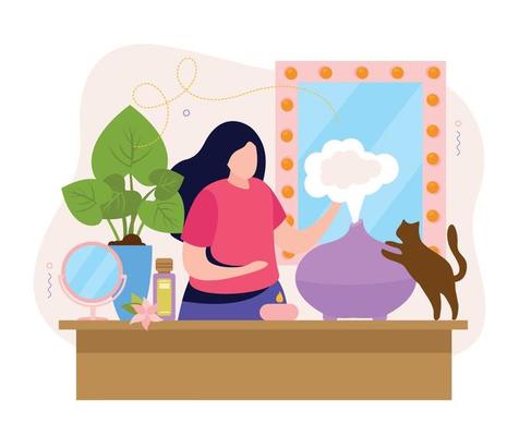 Aromatherapy Flat Composition