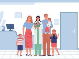 Pediatrician Flat Illustration vector