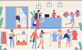 Clothing Store Illustration vector