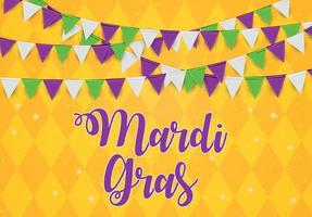 Mardi Gras Brochure Template.Celebration Greeting Card Backround. Vecor Illustration vector