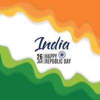 Happy India Republic Day26 January. Vector Illustration