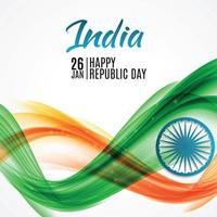 Happy India Republic Day26 January. Vector Illustration