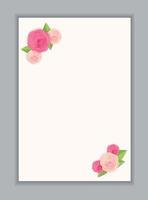 Greeting Card Blank Template Vector Illustration