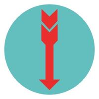 Arrow on white background vector