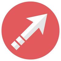 Arrow on white background vector