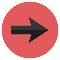 Arrow on white background vector