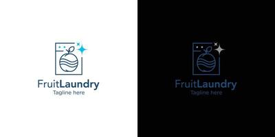 Modern and unique laundry logo design vector