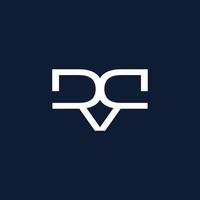 Modern and sophisticated RR letter initial logo design vector