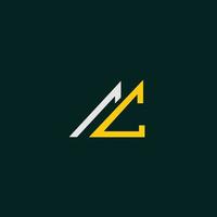 Cool and modern logo initials AC vector