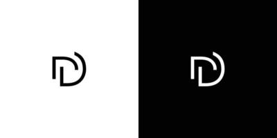Modern and elegant D letter initial logo design vector