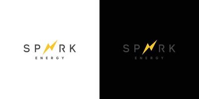 Modern and elegant spark logo design vector