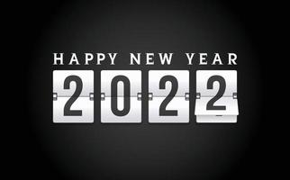 Happy New Year 2022 Silver Digital Wishing Celebration Script Text Lettering Celebrate Festival Premium Modern Minimal Alphabet Numeric Letters Editable Vector File