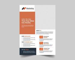 Corporate Business Flyer Design Template vector