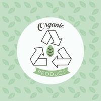 organic product label vector