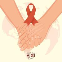 world aids day design vector